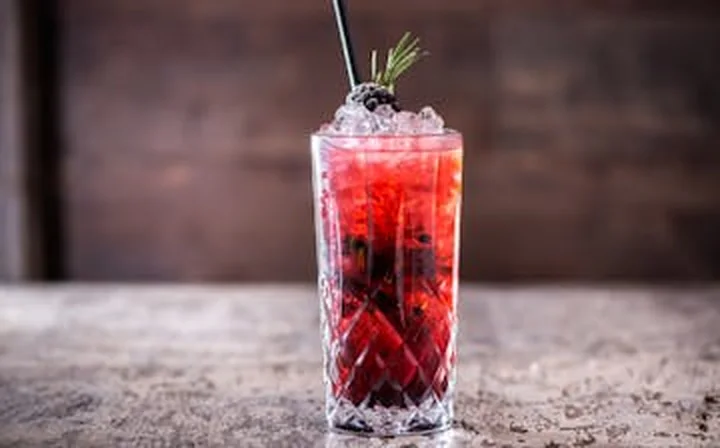 Cocktail served at The Mad Platter